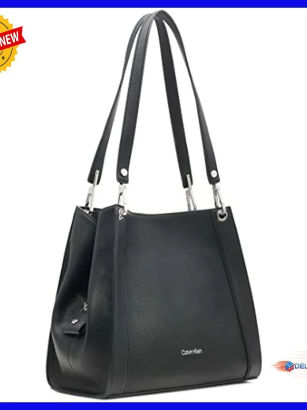 Vegan Leather Shoulder Bag Triple Compartment Hobo Tote for Women